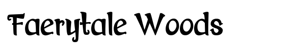 Faerytale Woods font preview